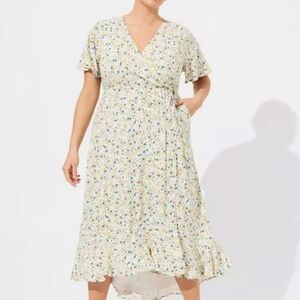 Torrid Floral Wrap Dress
